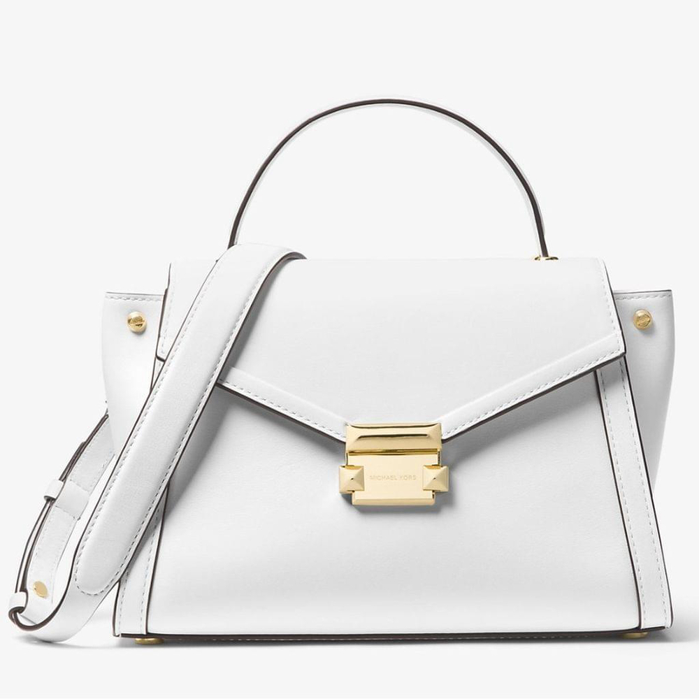 Michael Kors Whitney Medium Leather Satchel NWT